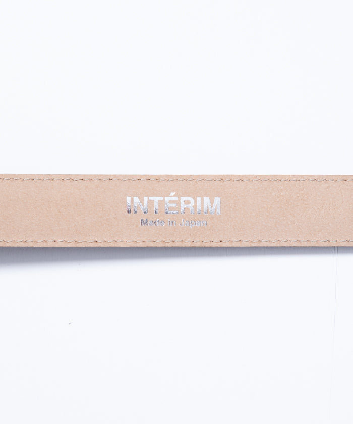 【INTÉRIM】DEADSTOCK SHINY CHROME ITALY CALF LEATHER BELT 25mm / デッドストック シャイニー クローム イタリー LVMH カーフレザー ベルト ウエスタンベルト ブラック 2025SS 2025春夏 正規取扱店 神奈川 鎌倉 通販 オンラインショップ