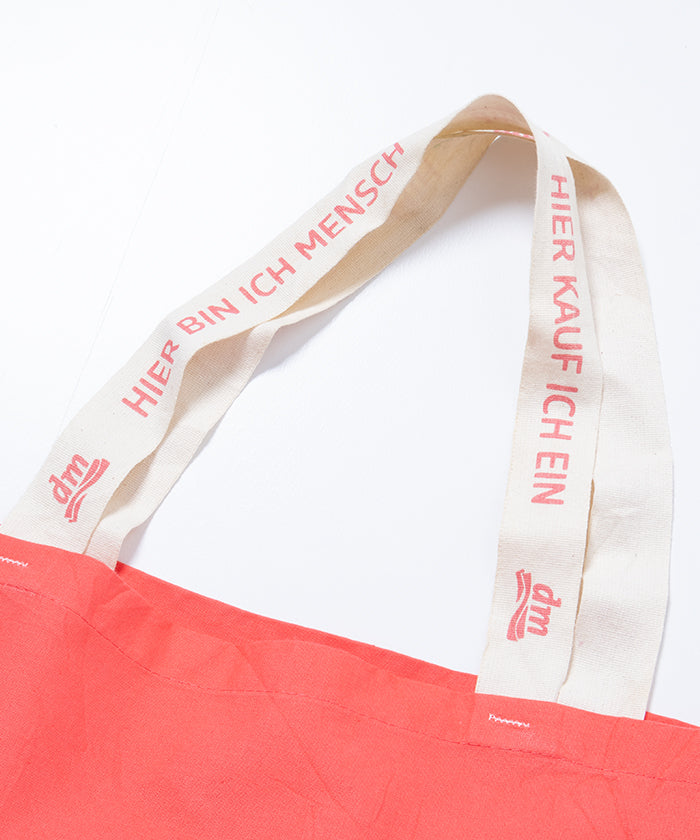 VINTAGE DM COTTON REUSABLE BAG / ヴィンテージ DM コットン エコバッグ ドイツ ドラッグストア dm