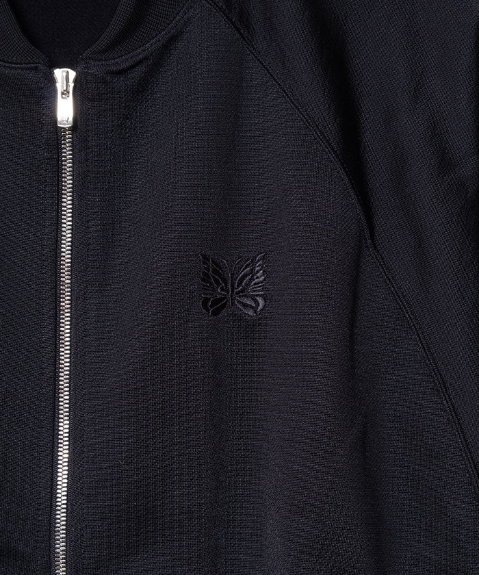 【Needles】DOLMAN SLEEVE TRACK JACKET BRIGHT JERGEY - BLACK / ニードルズ ドルマンスリーブ トラックジャケット ブライトジャージー ブラック 2025AW 2025秋冬 正規取扱店 神奈川 鎌倉 オンラインショップ 通販