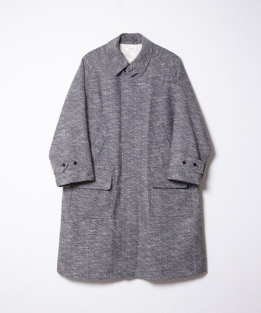DOUBLE SIDED JACQUARD TWEED DEADSTOCK HYPER BIG HUNTING OVER COAT