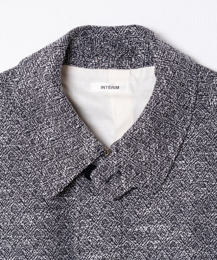 DOUBLE SIDED JACQUARD TWEED DEADSTOCK HYPER BIG HUNTING OVER COAT