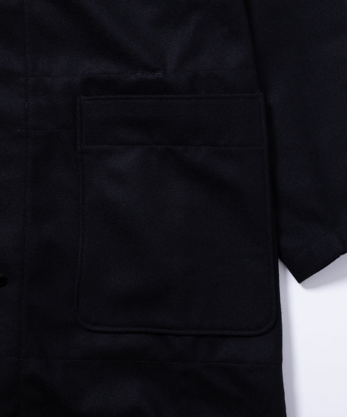 【ENGINEERED GARMENTS】 DUFFLE COAT 24OZ WOOL MELTON - BLACK / エンジニアドガーメンツ ダッフルコート 24オンス ウール メルトン ロングコート 正規取扱店 神奈川 鎌倉 オンラインショップ 通販