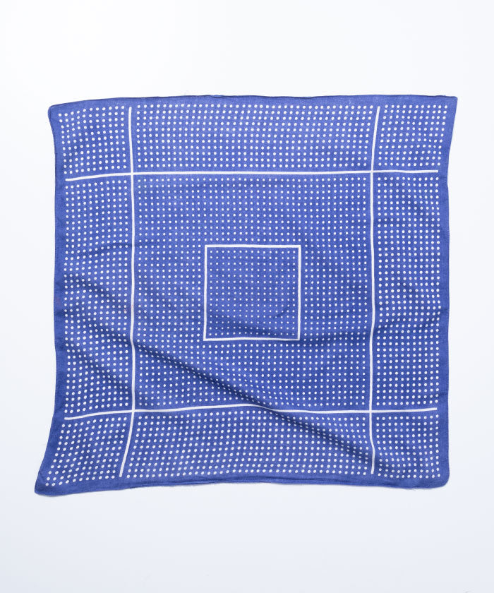 VINTAGE EURO BANDANA - NAVY / ユーロ ヨーロッパ バンダナ ドット ネイビー 紺 通販 オンラインショップ