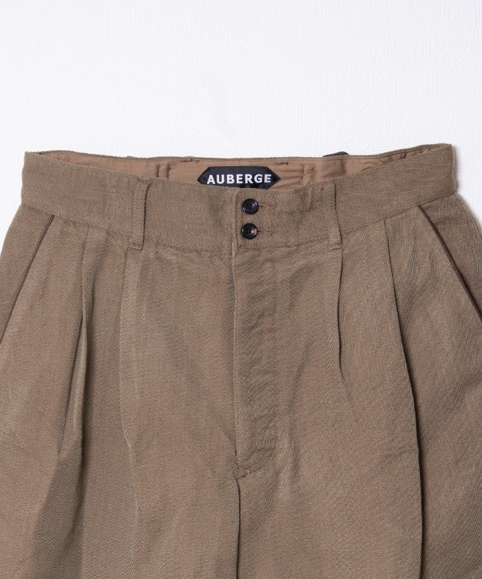 【AUBERGE】FELIX - BEIGE / オーベルジュ フェリックス テーパードパンツ ベージュ 2025AW 2025秋冬 正規取扱店 神奈川 鎌倉 オンラインショップ 通販