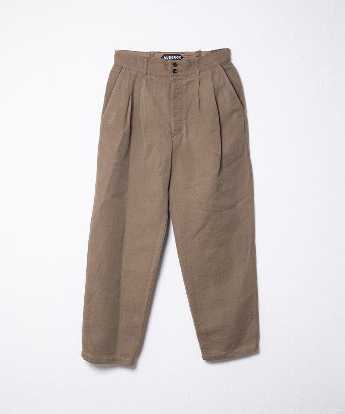 【AUBERGE】FELIX - BEIGE / オーベルジュ フェリックス テーパードパンツ ベージュ 2025AW 2025秋冬 正規取扱店 神奈川 鎌倉 オンラインショップ 通販