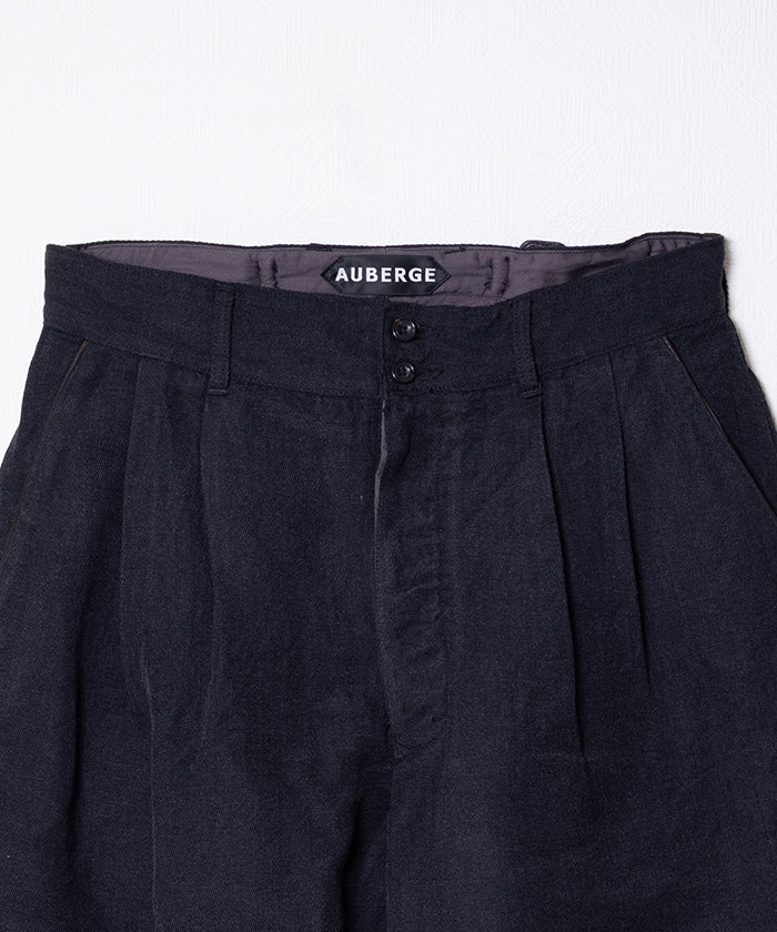 【AUBERGE】FELIX - NAVY / オーベルジュ フェリックス テーパードパンツ ネイビー 2025AW 2025秋冬 正規取扱店 神奈川 鎌倉 オンラインショップ 通販