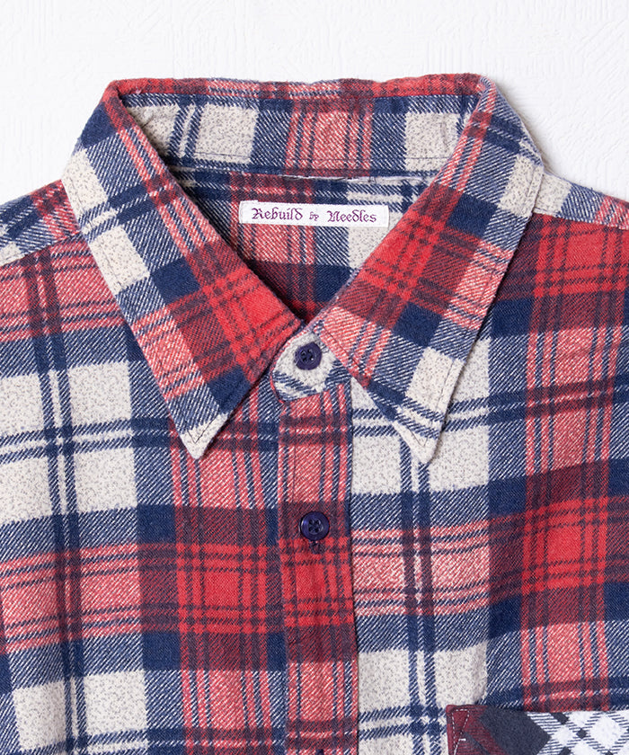 【Rebuild by Needles】FLANNEL SHIRT 7CUTS WIDE SHIRT / リビルド バイ ニードルズ フランネルシャツ 7カット ワイドシャツ 2025AW 2025秋冬 正規取扱店 神奈川 鎌倉 オンラインショップ 通販