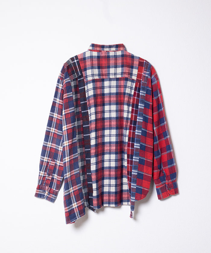 【Rebuild by Needles】FLANNEL SHIRT 7CUTS WIDE SHIRT / リビルド バイ ニードルズ フランネルシャツ 7カット ワイドシャツ 2025AW 2025秋冬 正規取扱店 神奈川 鎌倉 オンラインショップ 通販