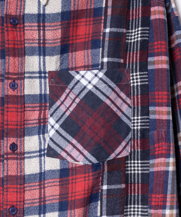 【Rebuild by Needles】FLANNEL SHIRT 7CUTS WIDE SHIRT / リビルド バイ ニードルズ フランネルシャツ 7カット ワイドシャツ 2025AW 2025秋冬 正規取扱店 神奈川 鎌倉 オンラインショップ 通販