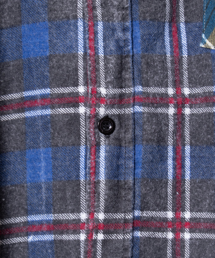 【Rebuild by Needles】FLANNEL SHIRT 7CUTS WIDE SHIRT / リビルド バイ ニードルズ フランネルシャツ 7カット ワイドシャツ 2025AW 2025秋冬 正規取扱店 神奈川 鎌倉 オンラインショップ 通販