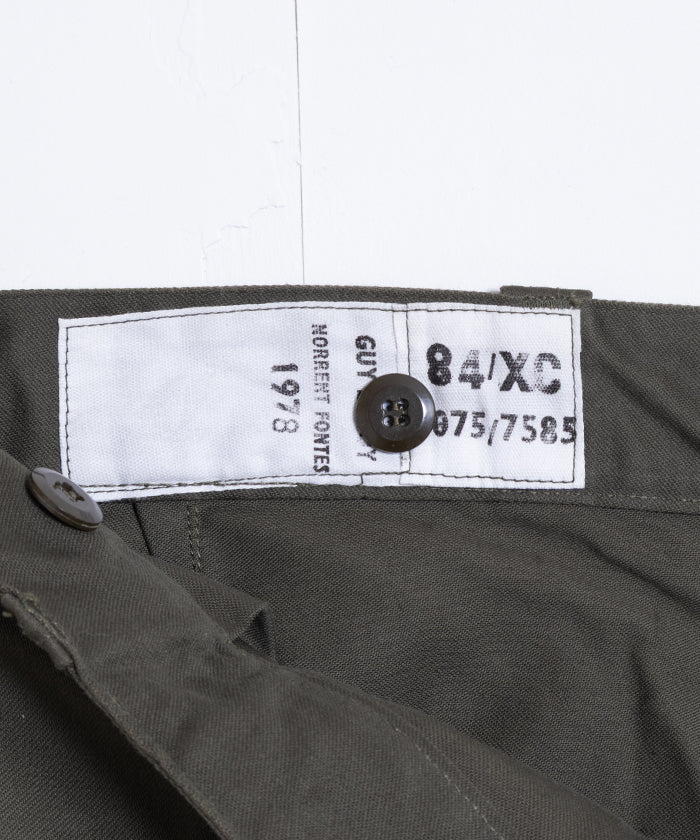 1970’s FRENCH AIRFORCE FIELD CARGO PANTS M64 DEADSTOCK / フランス軍 M64 フィールドカーゴパンツ デッドストック 古着 新古品 軍モノ 軍パン オンラインショップ 通販 神奈川 鎌倉