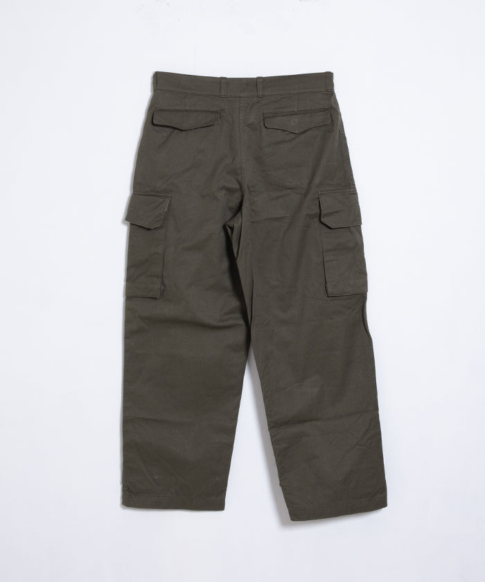 1950-60’s FRENCH ARMY FIELD CARGO PANTS M47 HBT FABRIC DEADSTOCK / フランス軍 M47 フィールド カーゴパンツ ヘリンボーンツイル デッドストック 23サイズ 実物 新古品 ヴィンテージ オンラインショップ 通販