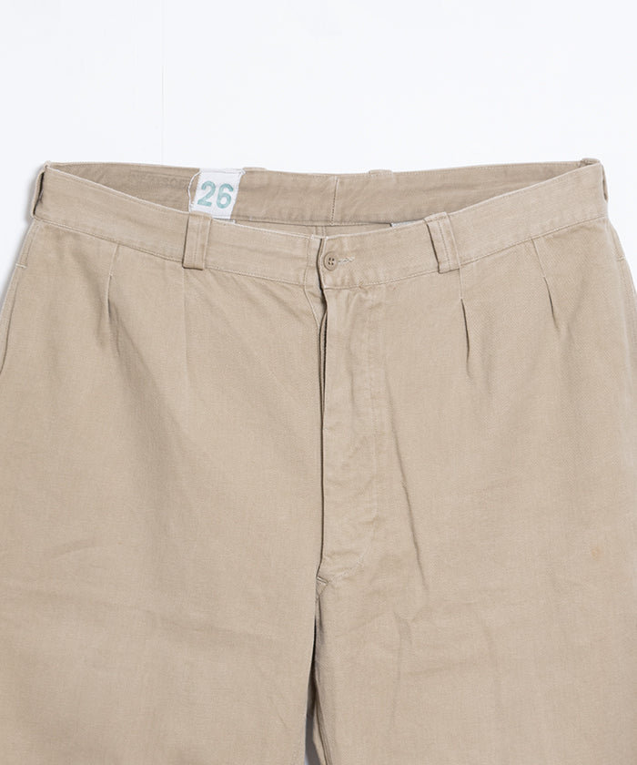 1950-60’s FRENCH ARMY M52 CHINO PANTS - 26 / フランス軍 M52 チノパンツ 26サイズ ビンテージ ヴィンテージ 古着 ミリタリーパンツ 通販 オンラインショップ 神奈川 鎌倉