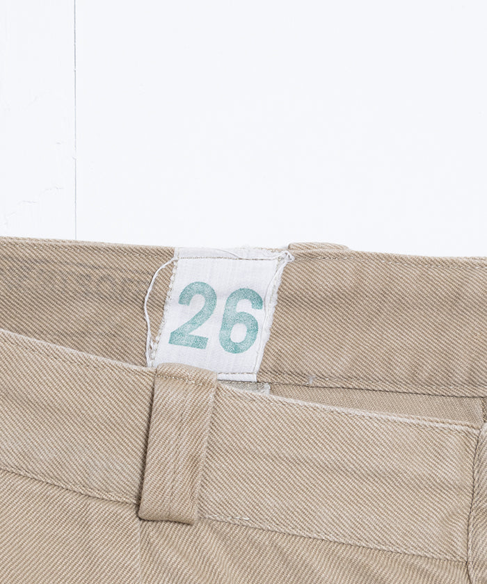 1950-60’s FRENCH ARMY M52 CHINO PANTS - 26 / フランス軍 M52 チノパンツ 26サイズ ビンテージ ヴィンテージ 古着 ミリタリーパンツ 通販 オンラインショップ 神奈川 鎌倉