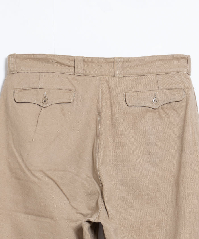 1950-60’s FRENCH ARMY M52 CHINO PANTS - 35 / フランス軍 M52 チノパンツ 35サイズ ビンテージ ヴィンテージ 古着 ミリタリーパンツ 通販 オンラインショップ 神奈川 鎌倉