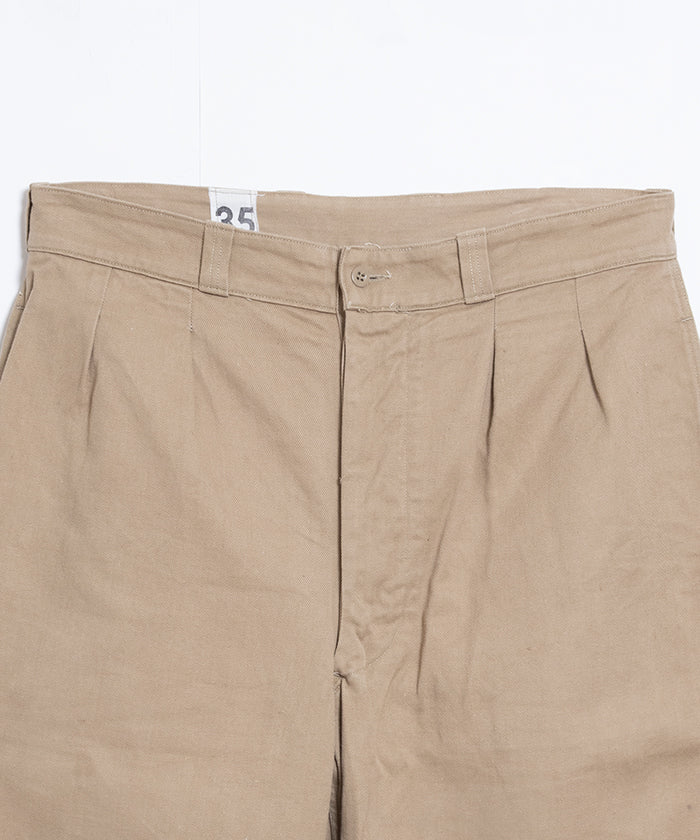 1950-60’s FRENCH ARMY M52 CHINO PANTS - 35 / フランス軍 M52 チノパンツ 26サイズ ビンテージ ヴィンテージ 古着 ミリタリーパンツ 通販 オンラインショップ 神奈川 鎌倉