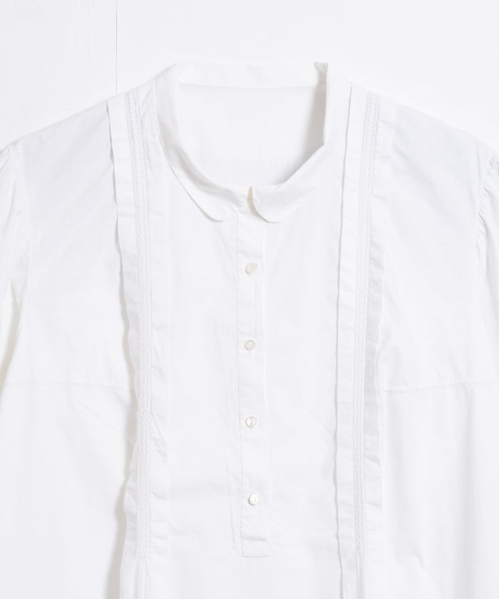 FRENCH VINTAGE WHITE COTTON NIGHTDRESS