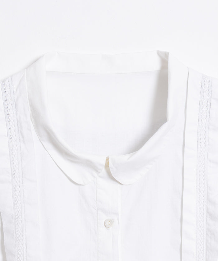 FRENCH VINTAGE WHITE COTTON NIGHTDRESS
