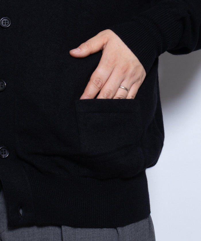 【HERILL】GOLDEN CASH CARDIGAN / ヘリル ゴールデンキャッシュカシミア ニット カーディガン ブラック 2025AW 2025秋冬 正規取扱店 神奈川 鎌倉 オンラインショップ 通販