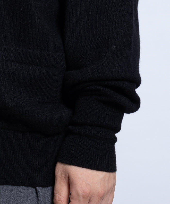 【HERILL】GOLDEN CASH CARDIGAN / ヘリル ゴールデンキャッシュカシミア ニット カーディガン ブラック 2025AW 2025秋冬 正規取扱店 神奈川 鎌倉 オンラインショップ 通販