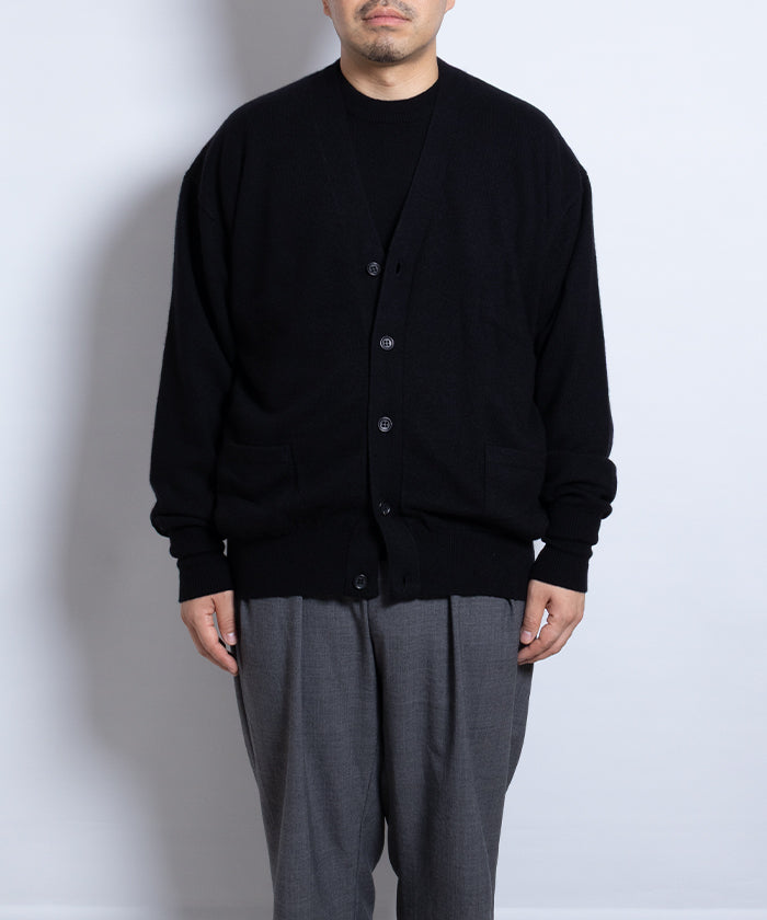 【HERILL】GOLDEN CASH CARDIGAN / ヘリル ゴールデンキャッシュカシミア ニット カーディガン ブラック 2025AW 2025秋冬 正規取扱店 神奈川 鎌倉 オンラインショップ 通販