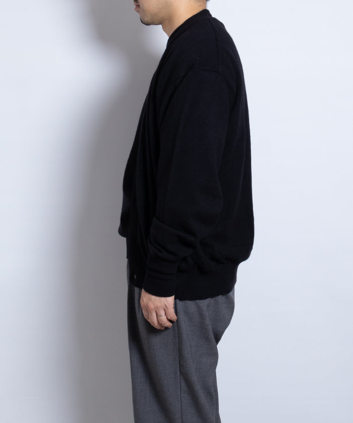 【HERILL】GOLDEN CASH CARDIGAN / ヘリル ゴールデンキャッシュカシミア ニット カーディガン ブラック 2025AW 2025秋冬 正規取扱店 神奈川 鎌倉 オンラインショップ 通販