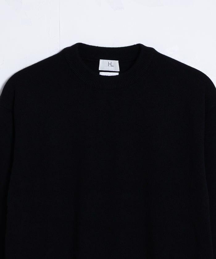 【HERILL】GOLDEN CASH PULLOVER / ヘリル ゴールデンキャッシュカシミアニット クルーネック プルオーバー セーター ブラック 2025AW 2025秋冬 正規取扱店 神奈川 鎌倉 オンラインショップ 通販