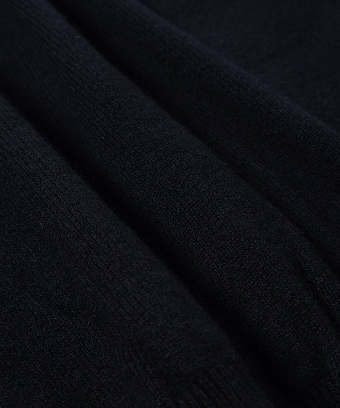 【HERILL】GOLDEN CASH PULLOVER / ヘリル ゴールデンキャッシュカシミアニット クルーネック プルオーバー セーター ブラック 2025AW 2025秋冬 正規取扱店 神奈川 鎌倉 オンラインショップ 通販