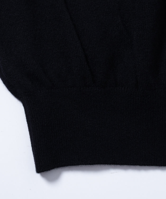 【HERILL】GOLDEN CASH PULLOVER / ヘリル ゴールデンキャッシュカシミアニット クルーネック プルオーバー セーター ブラック 2025AW 2025秋冬 正規取扱店 神奈川 鎌倉 オンラインショップ 通販
