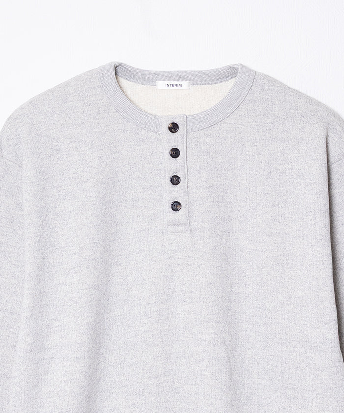 【INTÉRIM】HENRY LOOP WHEEL SWEAT SHIRT / インテリム ヘンリーネック スウェット 吊り編み 2025AW 2025秋冬 正規取扱店 神奈川 鎌倉 オンラインショップ 通販