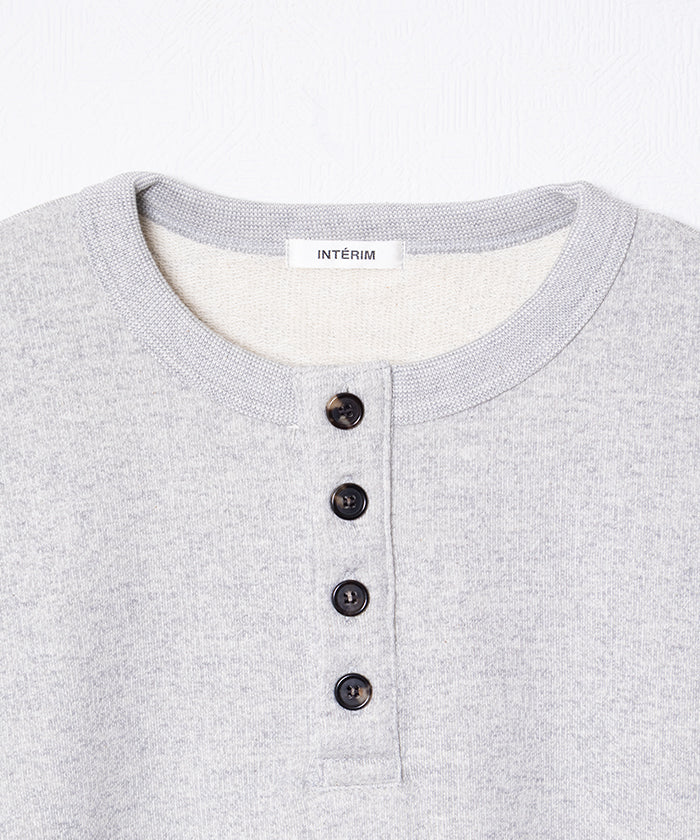 【INTÉRIM】HENRY LOOP WHEEL SWEAT SHIRT / インテリム ヘンリーネック スウェット 吊り編み 2025AW 2025秋冬 正規取扱店 神奈川 鎌倉 オンラインショップ 通販