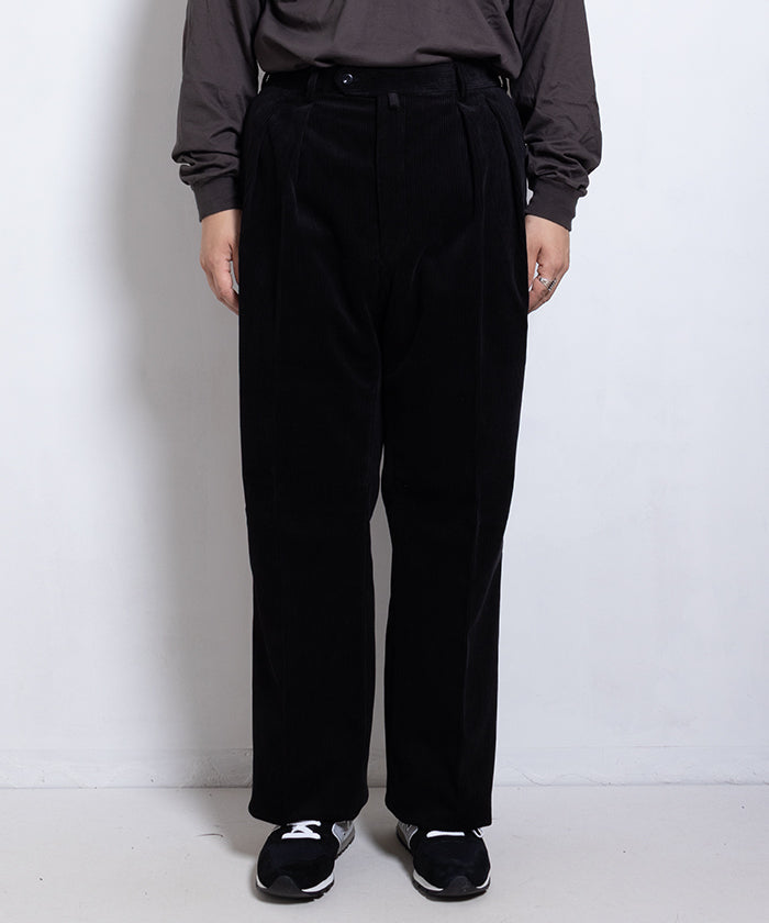 HIGHDENSITY CORDRUOY WIDE - BLACK