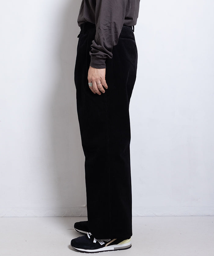 HIGHDENSITY CORDRUOY WIDE - BLACK