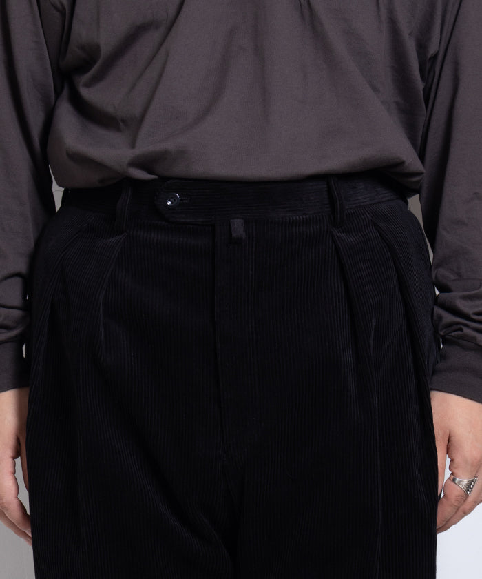 HIGHDENSITY CORDRUOY WIDE - BLACK