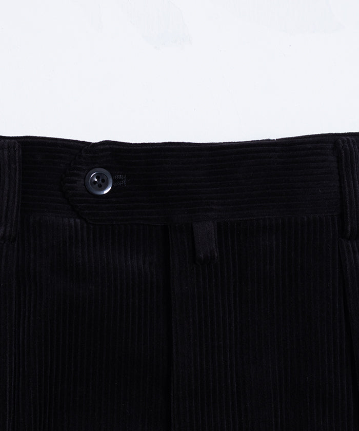 【NEAT】HIGHDENSITY CORDRUOY WIDE ‐ BLACK / ニート ハイデンシティ コーデュロイ ワイド ブラック 2025AW 2025秋冬 正規取扱店 神奈川 鎌倉 オンラインショップ 通販 太畝コーデュロイパンツ