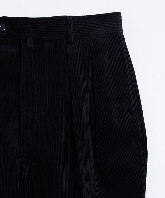 【NEAT】HIGHDENSITY CORDRUOY WIDE ‐ BLACK / ニート ハイデンシティ コーデュロイ ワイド ブラック 2025AW 2025秋冬 正規取扱店 神奈川 鎌倉 オンラインショップ 通販 太畝コーデュロイパンツ