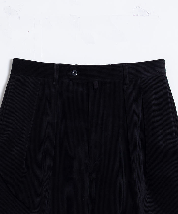 【NEAT】HIGHDENSITY CORDRUOY WIDE ‐ BLACK / ニート ハイデンシティ コーデュロイ ワイド ブラック 2025AW 2025秋冬 正規取扱店 神奈川 鎌倉 オンラインショップ 通販 太畝コーデュロイパンツ