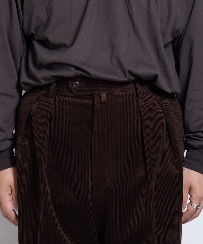 HIGHDENSITY CORDRUOY WIDE - BROWN