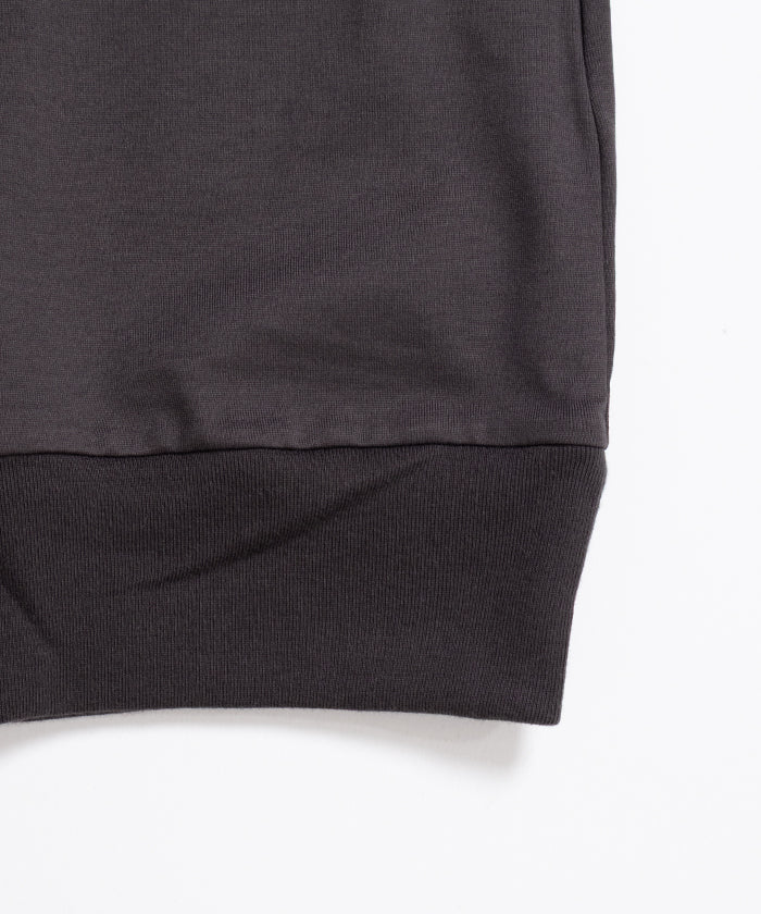 【INTÉRIM】HIGH GAUGE SUVIN JERSEY HENRY OVER S/S TEE - SMOKE BLACK / インテリム ハイゲージ スビン ジャージー ヘンリー オーバー 半袖 Tシャツ 2026ss 2026春夏 正規取扱店 神奈川 鎌倉 アルザック鎌倉 オンラインショップ 通販