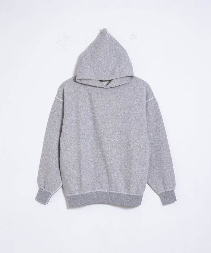 【HERILL】HOODED SWEAT SHIRTS - TOP GREY / ヘリル フーデッド スウェットシャツ トップグレー 2025AW 2025秋冬 正規取扱店 神奈川 鎌倉 オンラインショップ 通販 フード付きパーカ フーディー