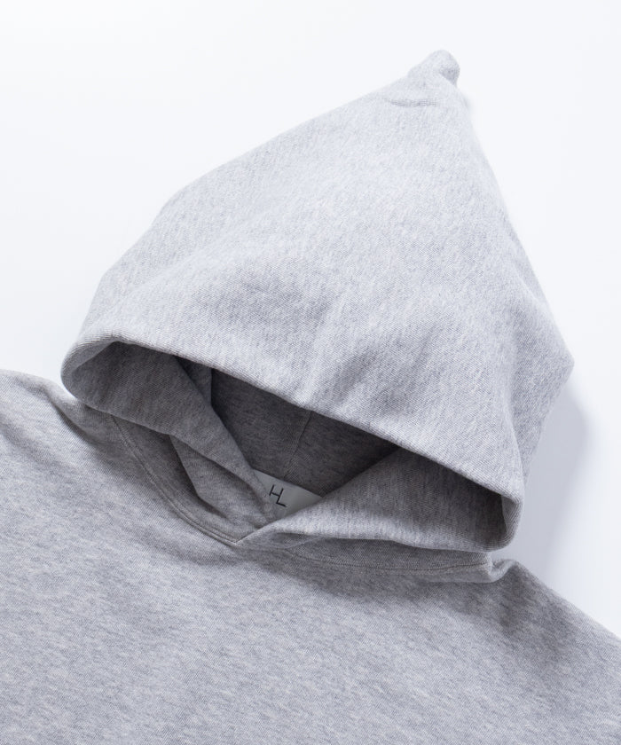 【HERILL】HOODED SWEAT SHIRTS - TOP GREY / ヘリル フーデッド スウェットシャツ トップグレー 2025AW 2025秋冬 正規取扱店 神奈川 鎌倉 オンラインショップ 通販 フード付きパーカ フーディー