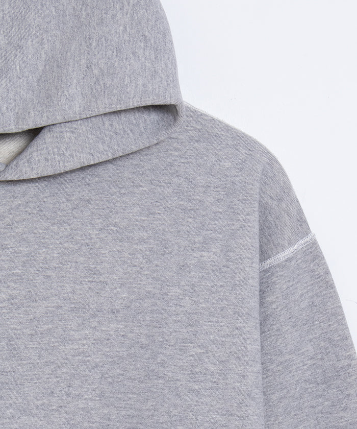 【HERILL】HOODED SWEAT SHIRTS - TOP GREY / ヘリル フーデッド スウェットシャツ トップグレー 2025AW 2025秋冬 正規取扱店 神奈川 鎌倉 オンラインショップ 通販 フード付きパーカ フーディー