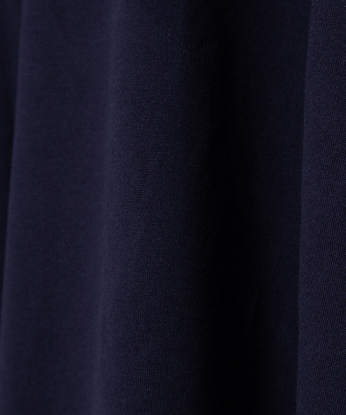 【INTÉRIM】HYPER BIG HIGH GAUGE SUVIN JERSEY LONG POLO SHIRT - D.NAVY / インテリム ハイパービッグ ハイゲージ スビンコットン ジャージー 長袖ポロシャツ ダーク ネイビー 2025SS 2025春夏 正規取扱店 神奈川 鎌倉 通販 オンラインショップ