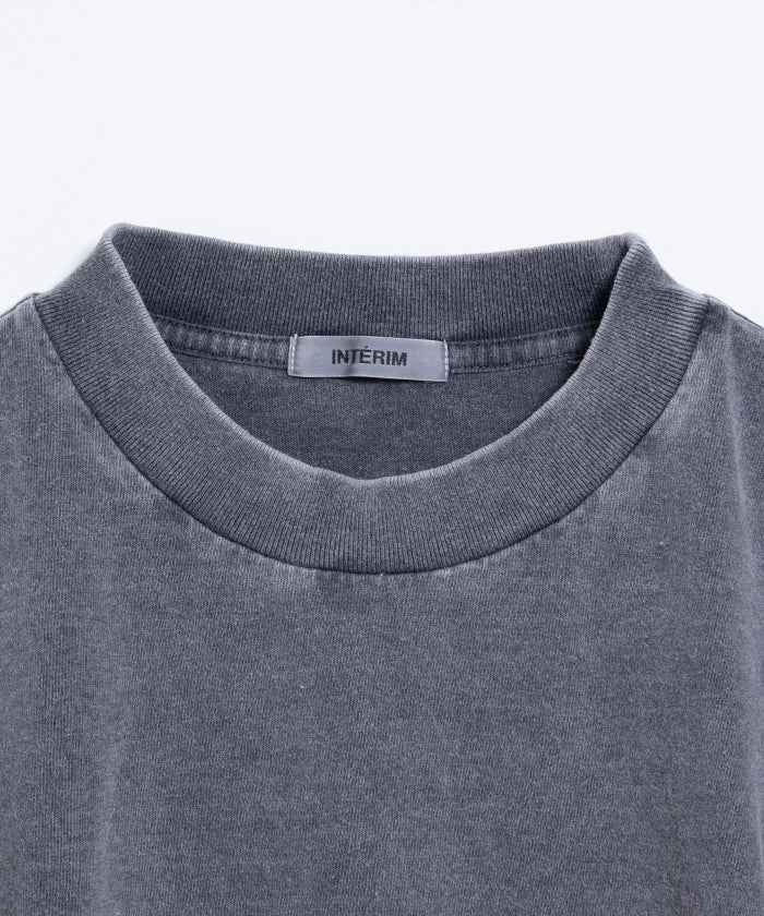 【INTÉRIM】HYPER BIG VINTAGE FADE BLACK POCKET T-SHIRT ‐ LIGHT BLACK /インテリム ハイパービッグ ヴィンテージ フェード ブラック ポケットTシャツ ビンテージ加工 2025SS 2025春夏 正規取扱店 神奈川 鎌倉 オンラインショップ 通販 フェードポケT