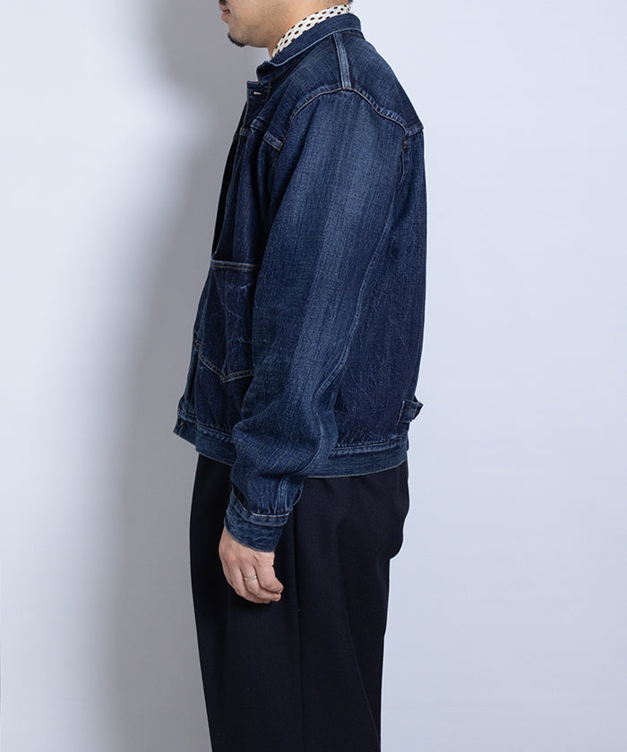 【HERILL】ISLANDDENIM XX JACKET - VINTAGE WORN / ヘリル アイランドデニム XX ジャケット ヴィンテージ加工 2025AW 2025秋冬 正規取扱店 神奈川 鎌倉 オンラインショップ 通販 デニムジャケット 506XX 1st ファーストタイプ