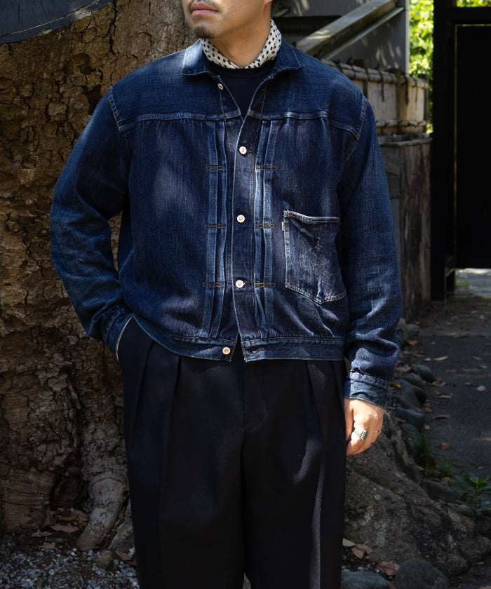 【HERILL】ISLANDDENIM XX JACKET - VINTAGE WORN / ヘリル アイランドデニム XX ジャケット ヴィンテージ加工 2025AW 2025秋冬 正規取扱店 神奈川 鎌倉 オンラインショップ 通販 デニムジャケット 506XX 1st ファーストタイプ