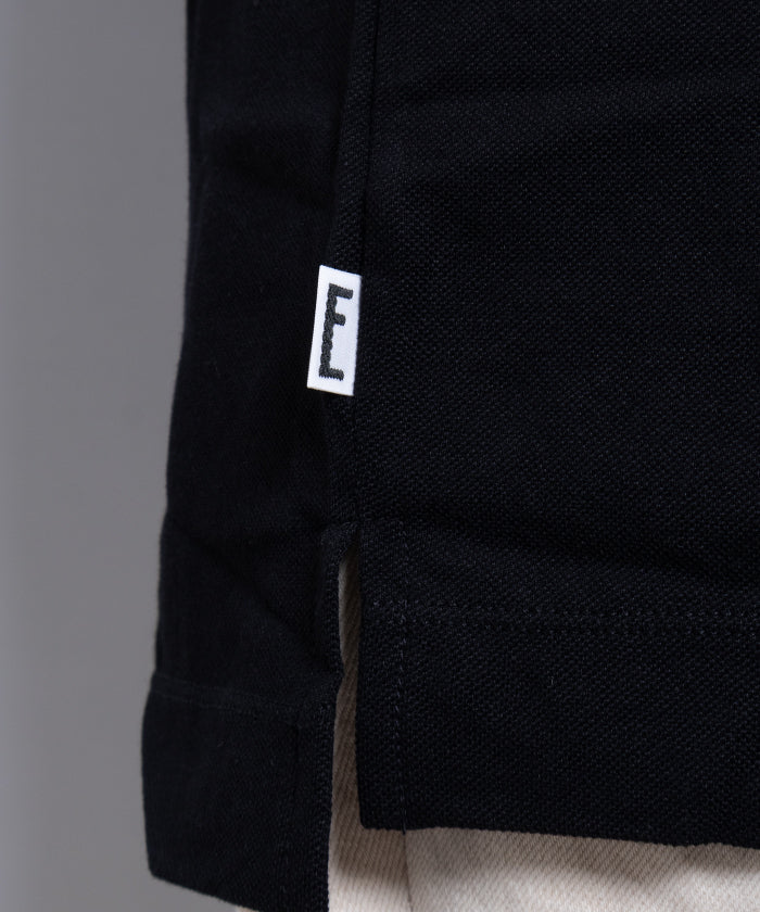 【EMON】KATAKURI - BLACK / エモン カタクリ モックネックTシャツ ブラック 黒 コットン 鹿の子素材 正規取扱店 神奈川 鎌倉 オンラインショップ 通販