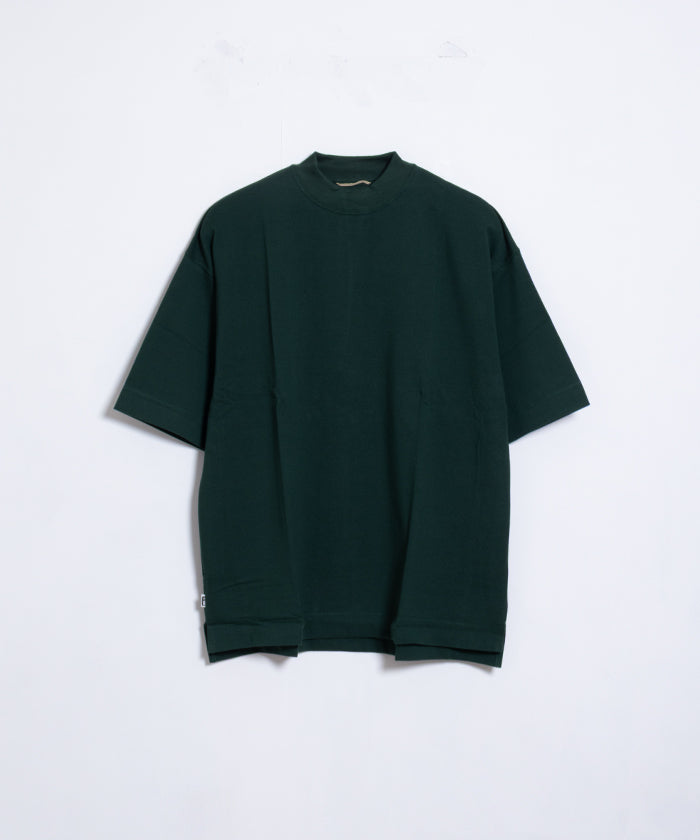 【EMON】KATAKURI - GREEN / エモン カタクリ モックネックTシャツ グリーン 緑 コットン 鹿の子素材 正規取扱店 神奈川 鎌倉 オンラインショップ 通販