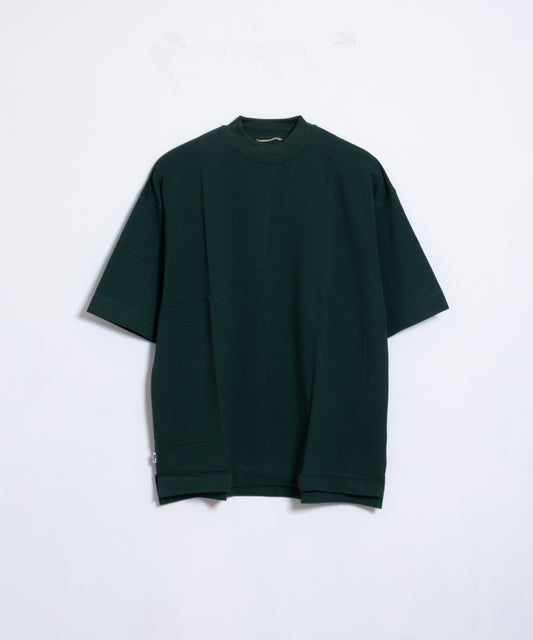 【EMON】KATAKURI - GREEN / エモン カタクリ モックネックTシャツ グリーン 緑 コットン 鹿の子素材 正規取扱店 神奈川 鎌倉 オンラインショップ 通販