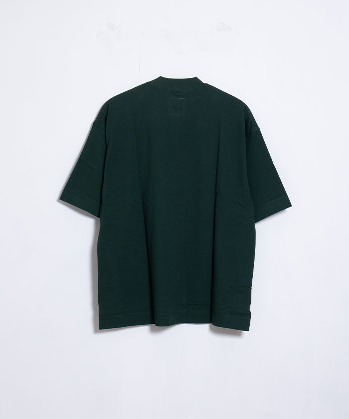 【EMON】KATAKURI - GREEN / エモン カタクリ モックネックTシャツ グリーン 緑 コットン 鹿の子素材 正規取扱店 神奈川 鎌倉 オンラインショップ 通販